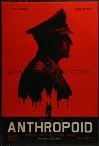 2k046 ANTHROPOID teaser DS 1sh 2016 Cillian Murphy, Dornan, plot to assassinate Reinhard Heydrich!