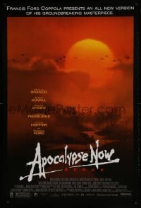 2k055 APOCALYPSE NOW 1sh R2001 Francis Ford Coppola, image of choppers over river!