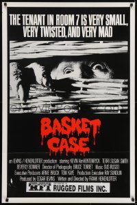 2k078 BASKET CASE 1sh 1982 he is very small, very twisted & VERY mad, Safir Films Ltd. release!