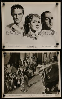 2m969 JULIUS CAESAR 2 8x10 stills 1953 Marlon Brando, James Mason & Greer Garson, Shakespeare!