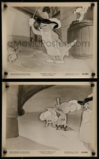 2m991 TOUCHE PUSSY CAT 2 8x10 stills 1954 swashbuckler Tom trapped fighting Jerry & Tuffy!