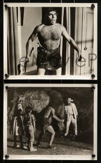2m726 DINOSAURUS 6 8x10 stills 1960 Ward Ramsey, great images of wacky caveman!