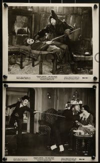2m798 GOLD RUSH 5 8x10 stills R1959 Charlie Chaplin classic, with words and music!