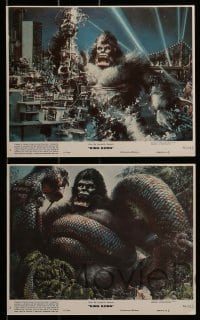 2m061 KING KONG 8 8x10 mini LCs 1976 great images of Bridges, sexy Jessica Lange & BIG Ape!