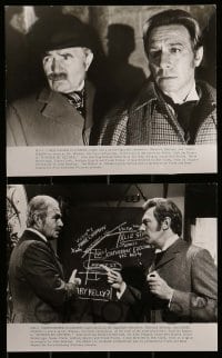 2m408 MURDER BY DECREE 11 8x10 stills 1979 Christopher Plummer as Holmes, James Mason as Dr. Watson!