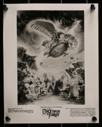 2m557 ONCE UPON A FOREST 9 8x10 stills 1993 great cartoon images of forest animals!