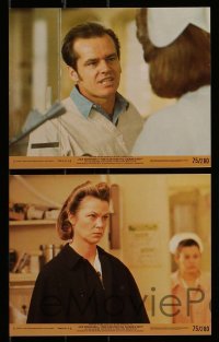 2m165 ONE FLEW OVER THE CUCKOO'S NEST 5 8x10 mini LCs 1975 Jack Nicholson, Forman, Douglas, Zaentz