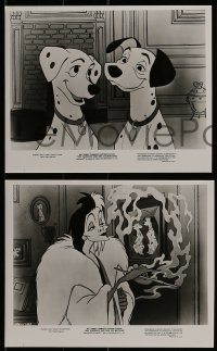 2m870 ONE HUNDRED & ONE DALMATIANS 4 8x10 stills R1979 most classic Walt Disney canine family cartoon!