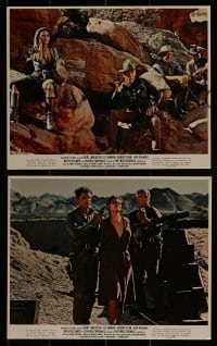 2m181 PROFESSIONALS 4 color 8x10 stills 1966 western cowboys Burt Lancaster, Lee Marvin & top cast!