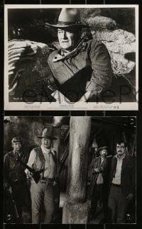 2m874 RIO LOBO 4 8x10 stills 1971 cowboy John Wayne, French, Howard Hawks western!
