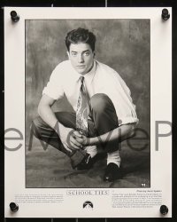 2m490 SCHOOL TIES 10 8x10 stills 1992 Matt Damon, cool images of young Brendan Fraser!