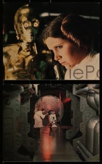 2m095 STAR WARS 8 color deluxe 8x10 stills 1977 George Lucas classic epic, Luke, Leia, Han, Vader!