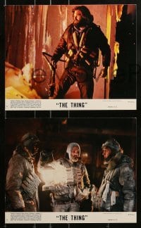 2m105 THING 8 8x10 mini LCs 1982 John Carpenter, Kurt Russell, the ultimate in alien terror!