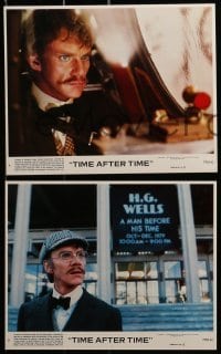 2m106 TIME AFTER TIME 8 8x10 mini LCs 1979 Malcolm McDowell as H.G. Wells, Mary Steenburgen!