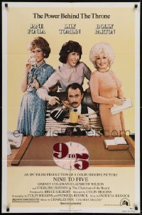 2r005 9 TO 5 1sh 1980 Dolly Parton, Jane Fonda & Lily Tomlin w/tied up Dabney Coleman!