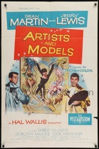 2r073 ARTISTS & MODELS 1sh 1955 Dean Martin & Jerry Lewis, Shirley MacLaine