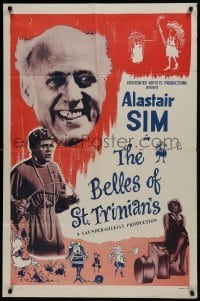 2r111 BELLES OF ST. TRINIAN'S 1sh 1955 Alastair Sim as himself & in drag, Joyce Grenfell!