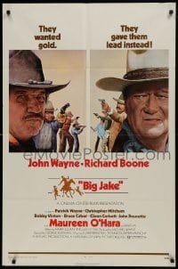2r122 BIG JAKE style A 1sh 1971 Richard Boone wanted gold but John Wayne gave him lead instead!