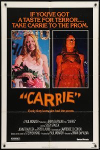 2r200 CARRIE 1sh 1976 Stephen King, Sissy Spacek before and after her bloodbath at the prom!