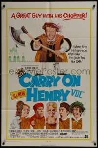 2r202 CARRY ON HENRY VIII 1sh 1972 Sidney James, Kenneth Williams, wacky execution art!
