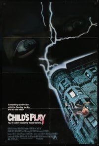 2r220 CHILD'S PLAY 1sh 1988 something's moved in, you'll wish it was only make-believe!