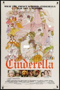 2r223 CINDERELLA 1sh 1977 sexy fairy tale art, what the prince slipped her wasn't a slipper!