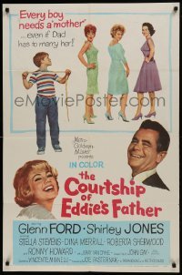 2r250 COURTSHIP OF EDDIE'S FATHER 1sh 1963 Ron Howard helps Glenn Ford choose his new mother!