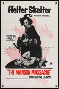2r262 CULT 1sh R1976 wild images from The Manson Massacre!