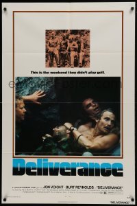 2r286 DELIVERANCE 1sh 1972 Jon Voight, Burt Reynolds, Ned Beatty, John Boorman classic!