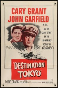 2r290 DESTINATION TOKYO 1sh R1950 Cary Grant & John Garfield in World War II!
