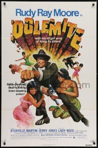 2r318 DOLEMITE 1sh 1975 D'Urville Martin, Lady Reed, best art of brain-blasting Rudy Ray Moore!