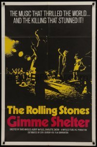 2r440 GIMME SHELTER int'l 1sh 1971 Rolling Stones out of control rock & roll concert!