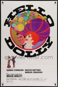 2r493 HELLO DOLLY 1sh 1969 Barbra Streisand & Walter Matthau by Richard Amsel, Roadshow!