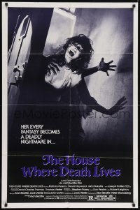 2r531 HOUSE WHERE DEATH LIVES 1sh 1981 Patricia Pearcy, Joseph Cotton, deadly nightmare!