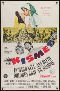 2r575 KISMET 1sh 1956 Howard Keel, Ann Blyth, ecstasy of song, spectacle & love!