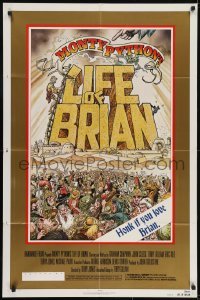 2r607 LIFE OF BRIAN style B 1sh 1979 Monty Python, Stout art, Graham Chapman, honk if you love him!