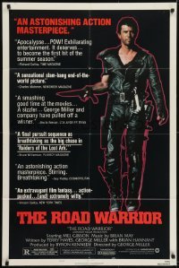 2r636 MAD MAX 2: THE ROAD WARRIOR style B 1sh 1982 George Miller, Mel Gibson returns as Mad Max!