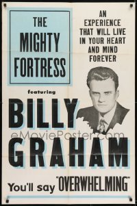 2r660 MIGHTY FORTRESS 1sh 1954 Billy Graham, an experience that will live in your heart & mind!