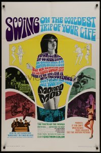 2r667 MONDO MOD 1sh 1967 teen hippie mod youth surfing drugs documentary