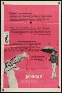 2r671 MORGAN 1sh 1966 Vanessa Redgrave, David Warner, English black comedy!