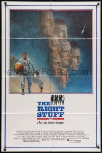 2r771 RIGHT STUFF 1sh 1983 great Tom Jung montage art of the first NASA astronauts!