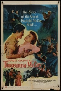 2r785 ROSEANNA MCCOY style A 1sh 1949 Farley Granger in famous feud with the Hatfields, Nicholas Ray