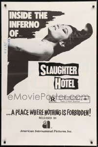 2r077 ASYLUM EROTICA 1sh 1972 La Bestia Uccide Sangue Freddo, Slaughter Hotel, Cold-Blooded Beast!