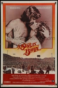 2r848 STAR IS BORN 1sh 1977 Kris Kristofferson, Barbra Streisand, rock 'n' roll concert image!