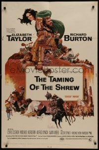 2r882 TAMING OF THE SHREW 1sh 1967 Howard Terpning art of Elizabeth Taylor & Richard Burton!