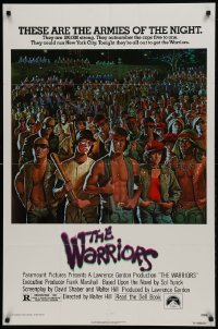 2r960 WARRIORS 1sh 1979 Walter Hill, Jarvis artwork of the armies of the night!