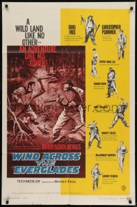 2r979 WIND ACROSS THE EVERGLADES 1sh 1958 Burl Ives, written by Budd Schulberg, Nicholas Ray!