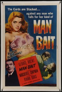 2s286 MAN BAIT linen 1sh 1952 best image of sexiest bad girl Diana Dors in her underwear!