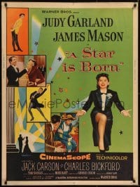 2t161 STAR IS BORN style Y 30x40 1954 different images of Judy Garland & James Mason, ultra rare!
