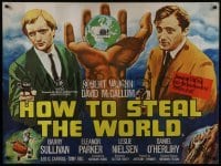 2t207 HOW TO STEAL THE WORLD British quad 1968 Robert Vaughn is The Man from UNCLE, different art!
